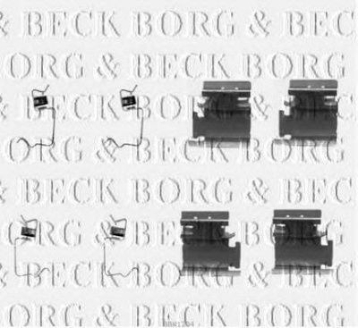 BORG & BECK bbk1204 -  Комплектующие, колодки дискового тормоза